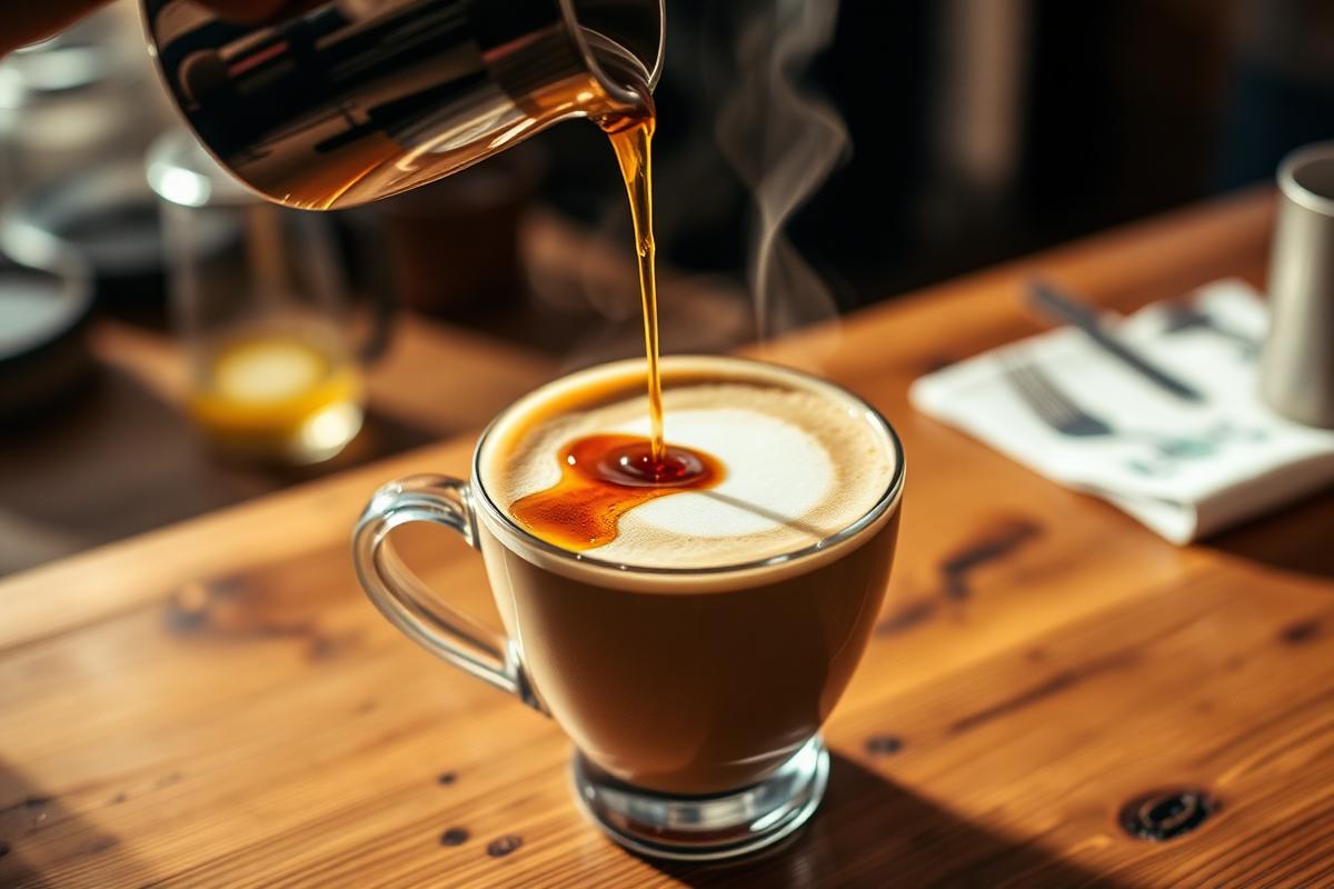 Vanilla Bourbon Latte: Lucky’s Signature Drink