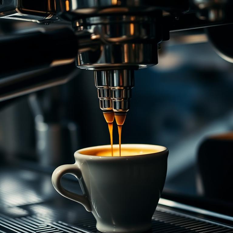 Espresso handcrafted at Lucky Detroit Coffee